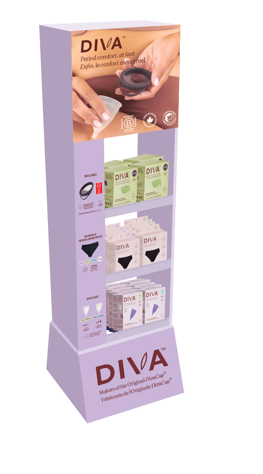 Diva International - Floorstand Display 20 units (1disp 1)