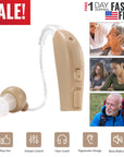 iMounTEK Digital Ear Hearing Aid Kit Rechargeable Noise Cancelling Hearing Amplifier US Plug for Elders Voice Amplifier