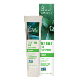 Desert Essence - Tea Tree Oil Toothpaste With Fennel (176g 6)