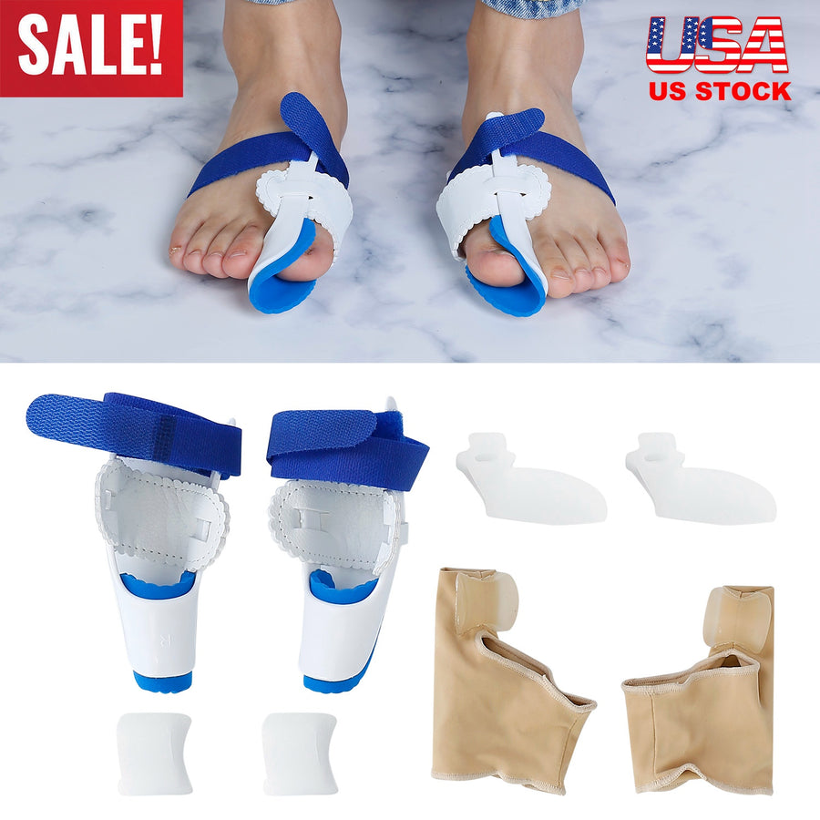 Bunion Corrector Night Time Bunion Splints Bunion Relief Protector Sleeves Kit For Bending Toe Overlapping Toe Hallux Valgus