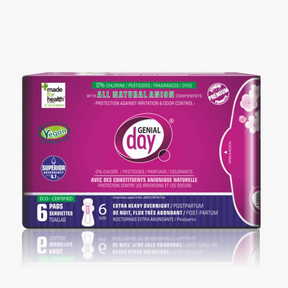 Genial Day - Postpartum Pads-Extra Heavy (6ct 6)