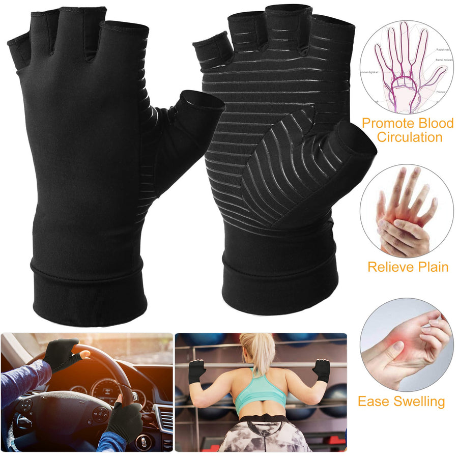 Arthritis Glove Compression Arthritis Gloves Breathable & Moisture Wicking Fabric Gloves for Men Women Relieve Arthritis Symptoms Raynauds Disease & C