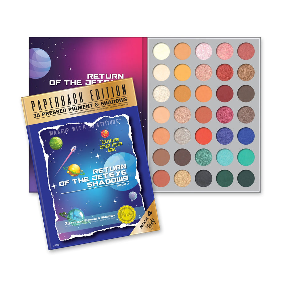 RUDE Return of the Jet Eyeshadows Palette - Paperback Edition - Free Shipping