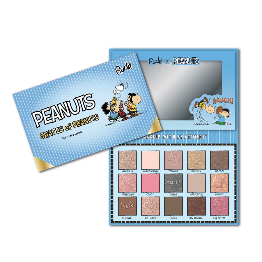 RUDE Shades of Peanuts Eyeshadow Palette - Cool-toned - Free Shipping