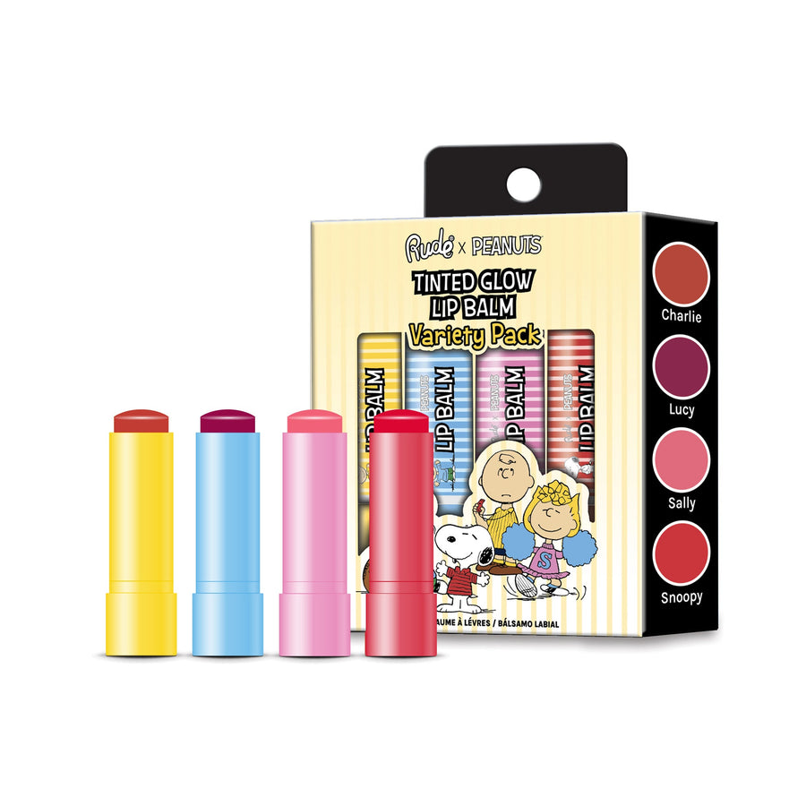 RUDE Peanuts Tinted Glow Lip Balm Variety Pack - Free Shipping