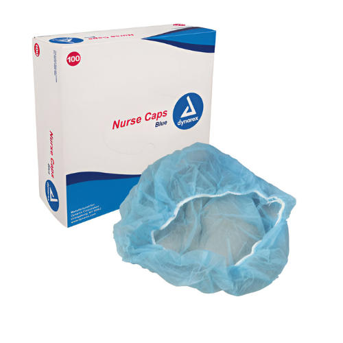 Surgical Caps Blue 24" – Box of 100 Disposable Medical Caps