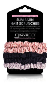 Giovanni Cosmetics - Satin Slim Hair Scrunchies (5ct 24)