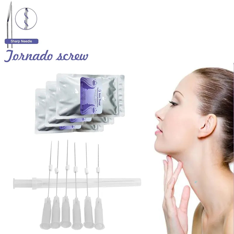 Factory Wholesale Tornado Screw Thread – 26G  27G PDO PCL PLLA for Nasolabial Folds