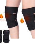 Pink Iolaus Pair Self-Heating Magnetic Knee Pads Knee Brace Support Belt | 60071-0XX