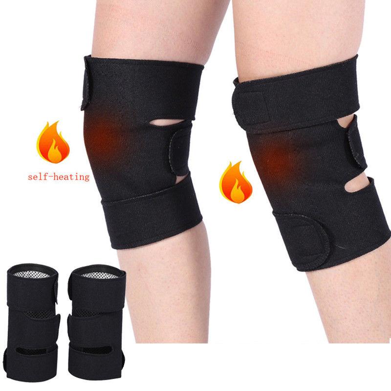 Pink Iolaus Pair Self-Heating Magnetic Knee Pads Knee Brace Support Belt | 60071-0XX