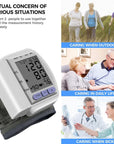 Digital Wrist Blood Pressure Monitor For Measuring Arterial Pressure