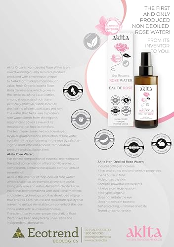 Akita - All Natural Rose Water, 100ml