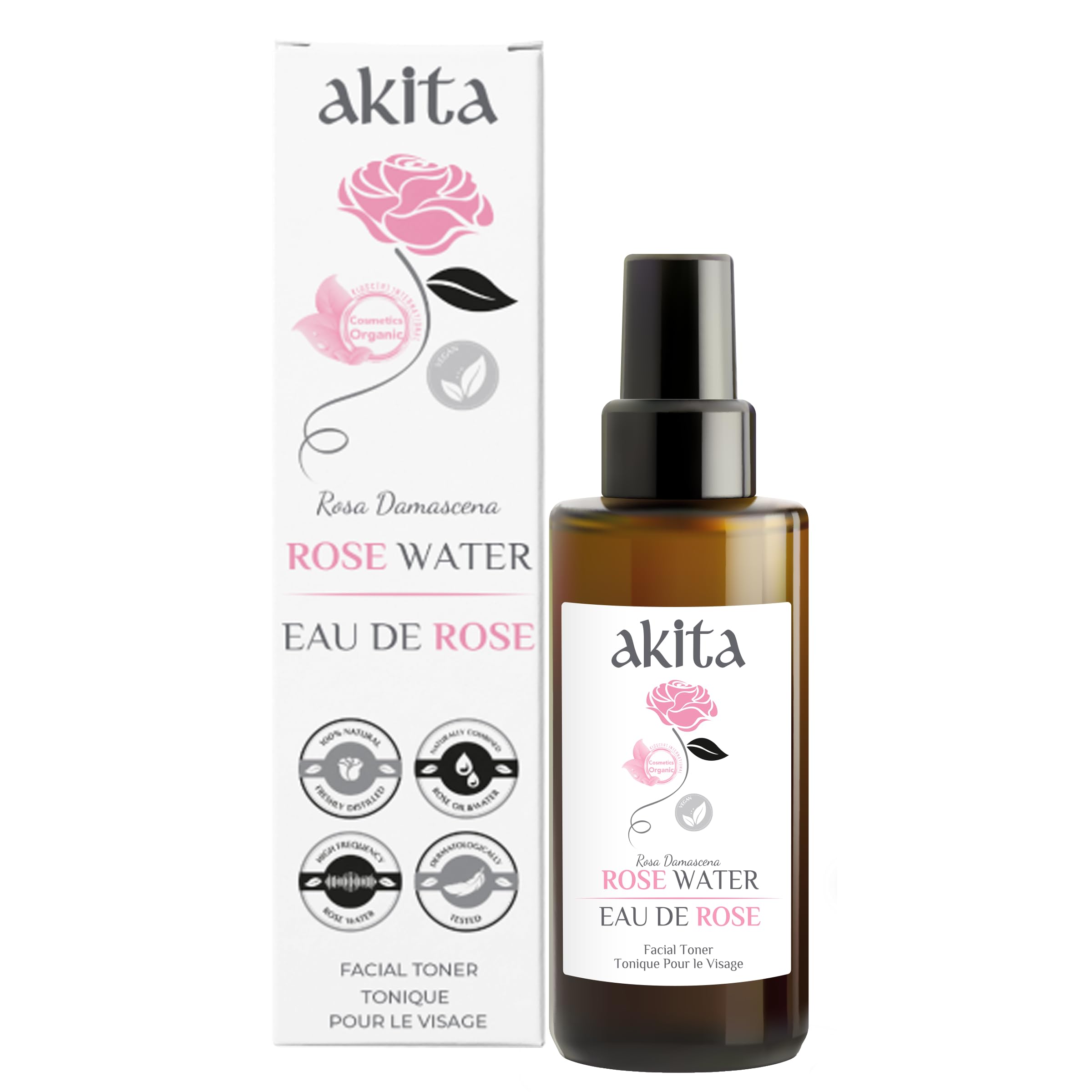 Akita - All Natural Rose Water, 100ml