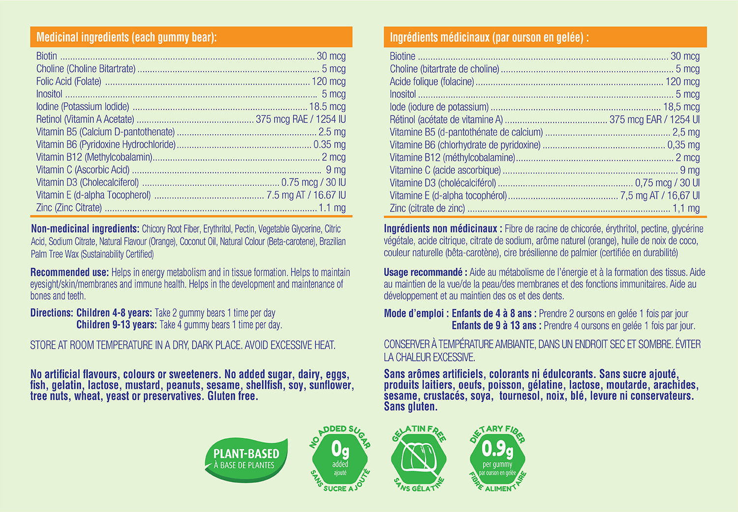 Allkidz - Multi Gummy Bears (Veg/Sugar Free), 90s