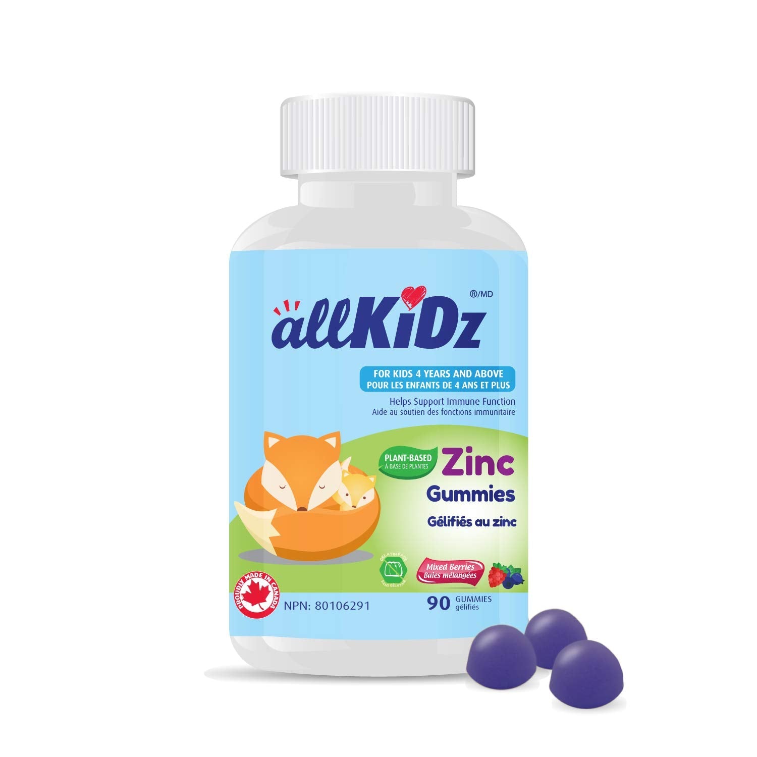 Allkidz - Zinc Gummies, 90s
