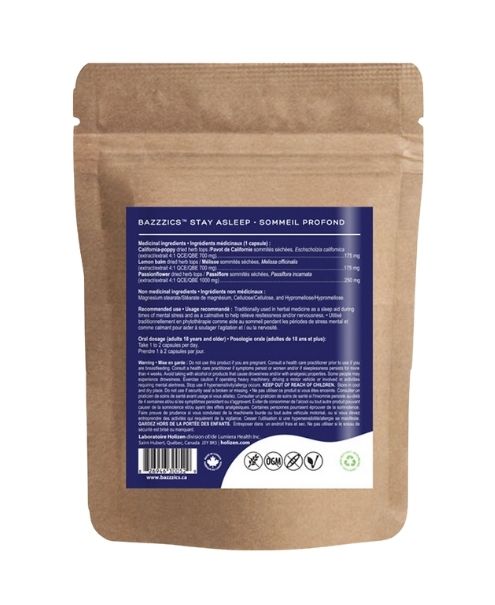 Bazzzics Stay ARestful – Restful Sleep Supplement, 40 Capsules