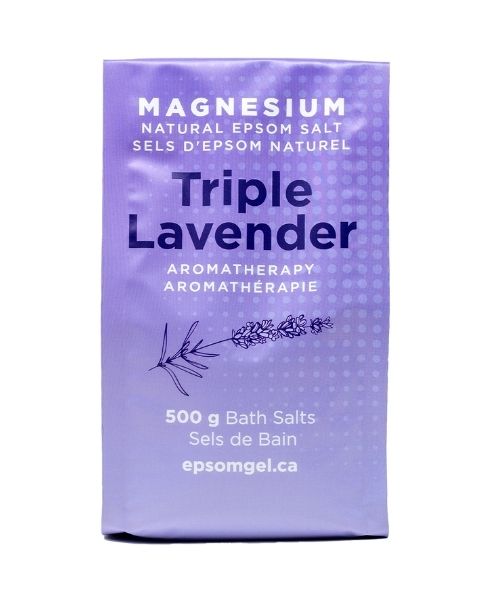 Epsom Gel - Epsomgel - Triple Lavender Bath Salt, 500g