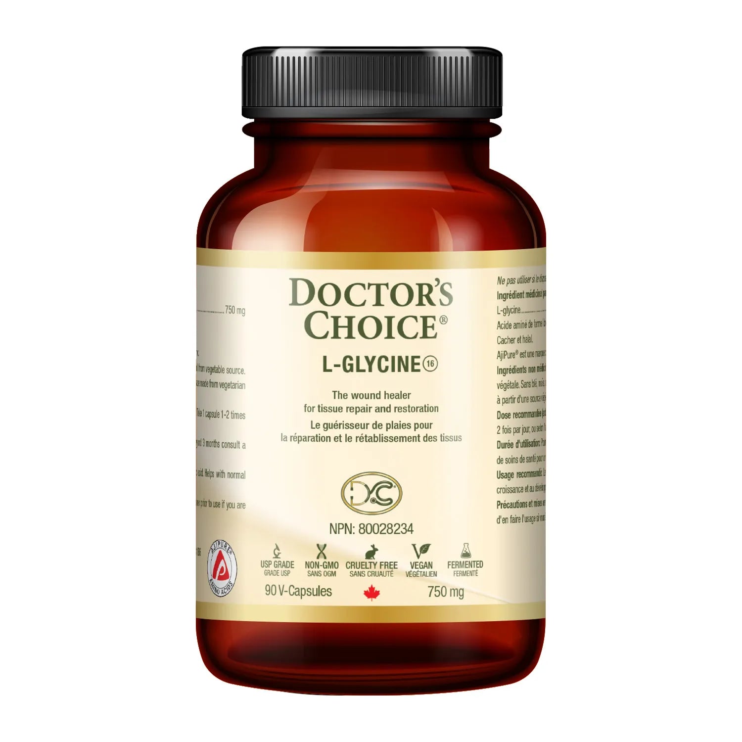 Dr. Choice - L-Glycine 750mg, 90vcaps