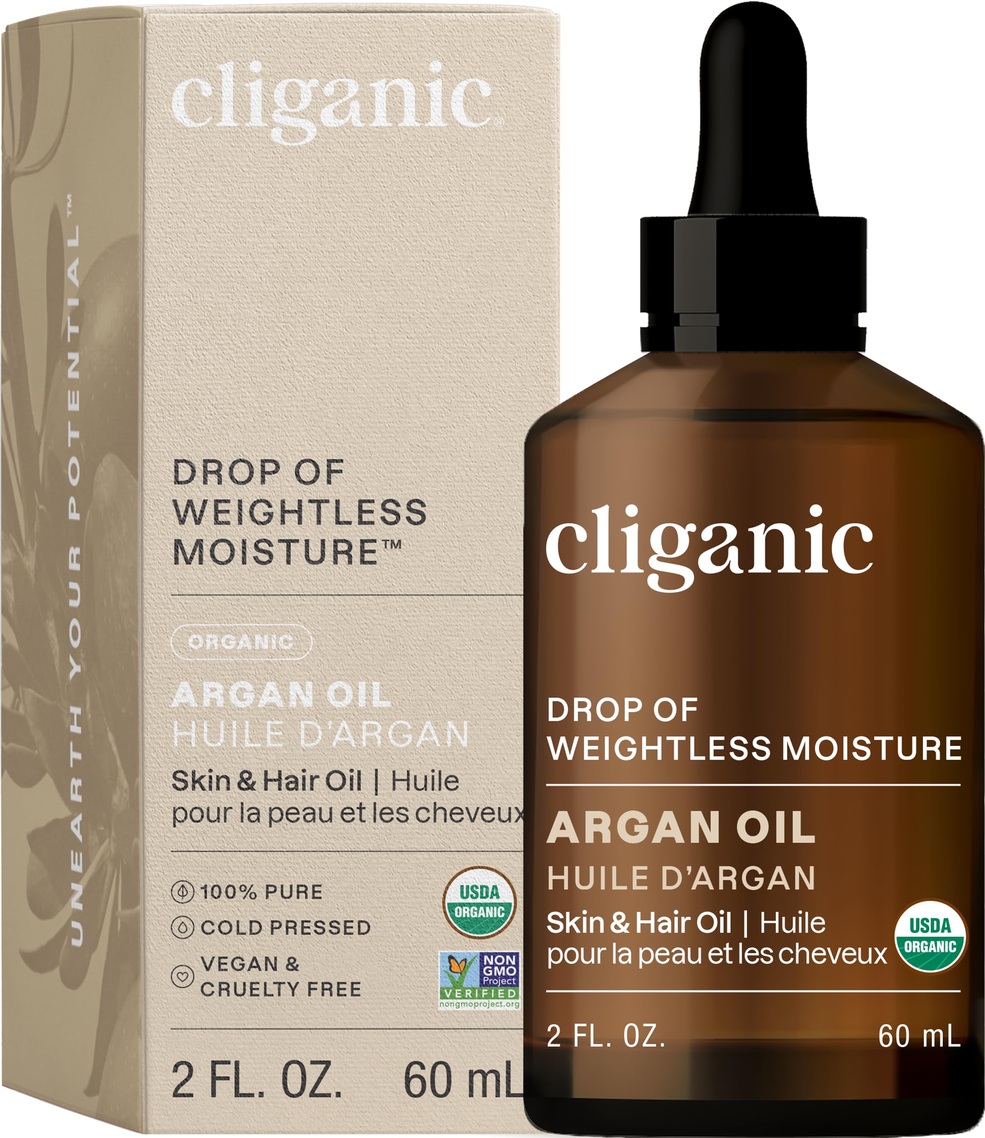 Cliganic - Organic Argan Oil, 60ml