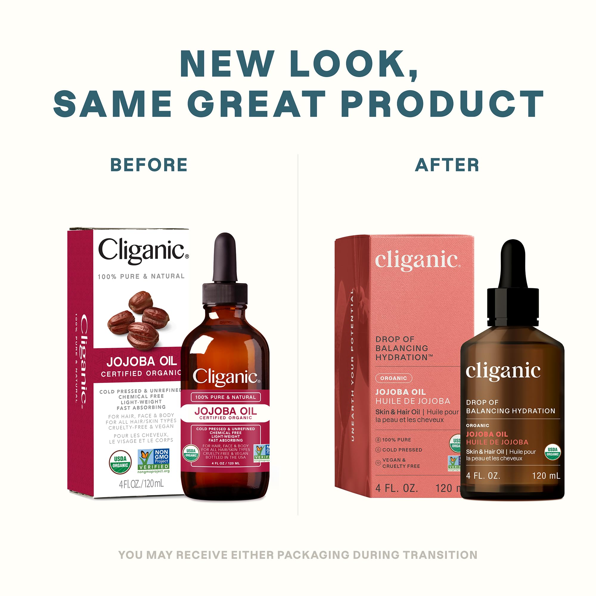 Cliganic - Organic Jojoba Oil, 120ml