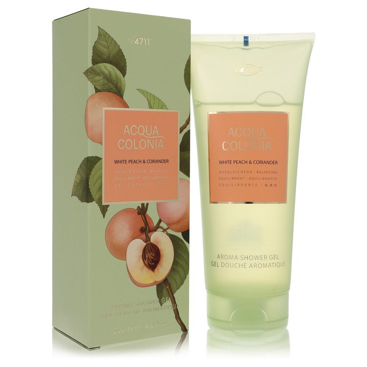 4711 Acqua Colonia White Peach & Coriander Perfume By 4711 Shower Gel- Free Shipping