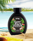 6.76oz/200ml Super Black Coconut Dark Tanning Lotion, Fast-Acting, Long-Lasting Rich Black Tan, Skin Toning, Hydrating Formula, Immediate Results For Sun-kissed Glow