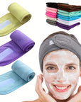 Microfiber Headband Fashion Hair Accessories Adjustable Magic Sticker Headband For Washing Face Spa Skincare