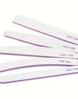 10pcs Nail File 100/180 Grit Nail Polishing Files, Sanding Strip Rubbing Strip, Double Sided Polishing Strip Nail Files, Mini Fingernail Files, Manicure Pedicure Tool