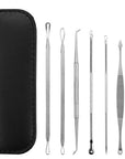 7 Pcs Blackhead Remover Kit Stainless Steel Pimple Comedone Acne Extractor Needle Tools