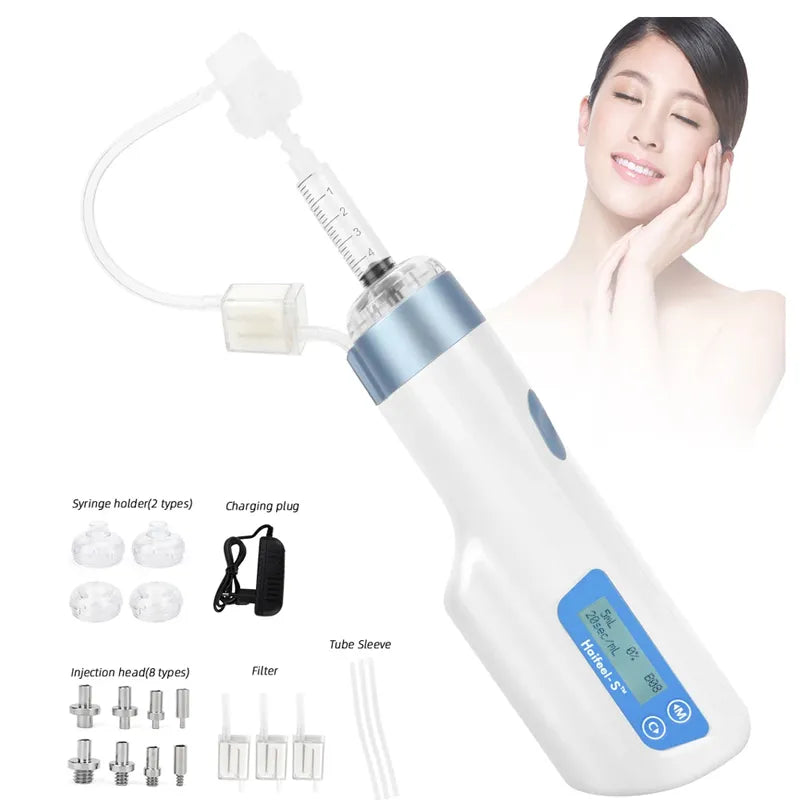 Haifeel Professional 5 Pins Crystal Injector Mesotherapy Gun