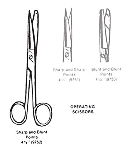 Operating Scissors 4 1/2” Straight – Precision Surgical Scissors