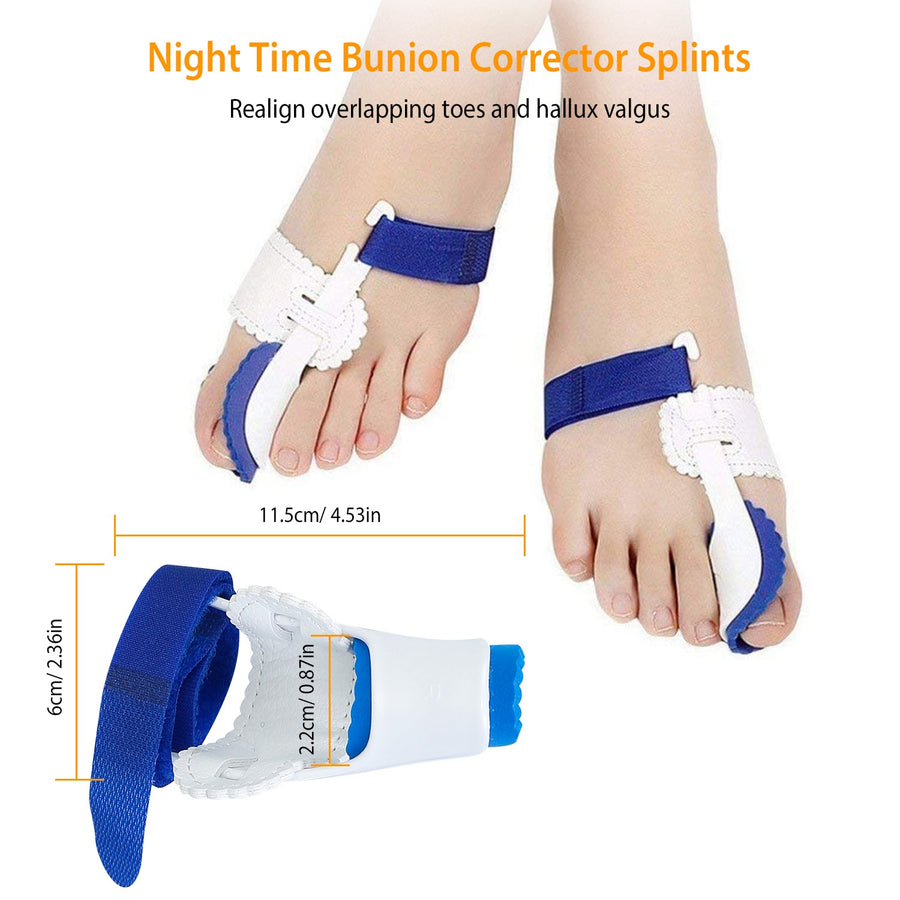 Bunion Corrector Night Time Bunion Splints Bunion Relief Protector Sleeves Kit For Bending Toe Overlapping Toe Hallux Valgus