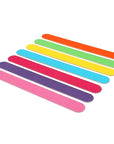 10 pcs Professional Double-Sided Wooden Nail File with Strong Sandpaper for Manicure and Polishing