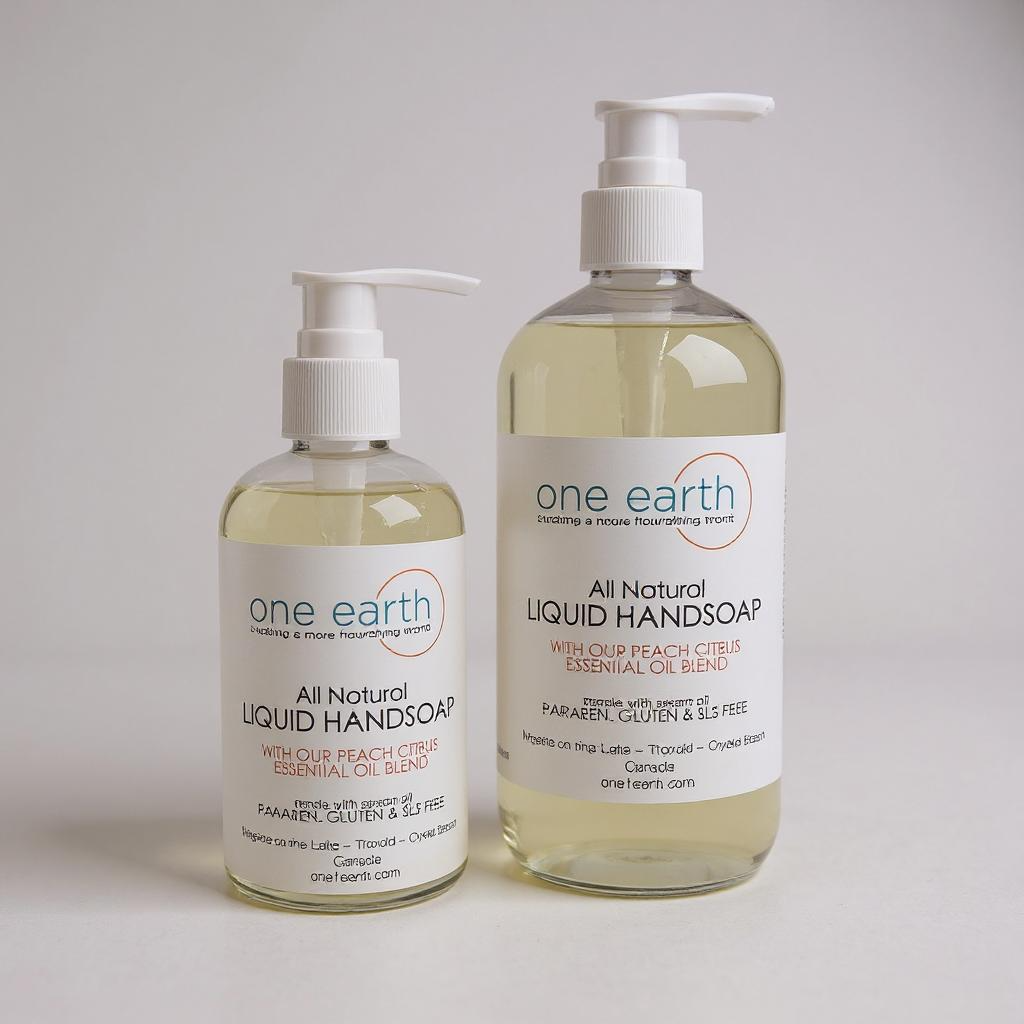Hand Wash – Peach + Citrus Blend, 250ml, 500ml or 1L | Argan Oil Infused, SLS, Phthalate & Paraben Free, Moisturizing & Natural