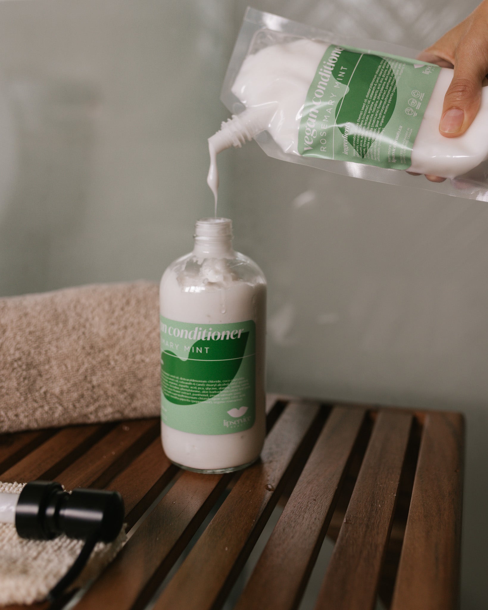 Vegan Conditioner – Rosemary Mint, 473ml / 16oz – Silicone & Paraben Free, Eco-Friendly