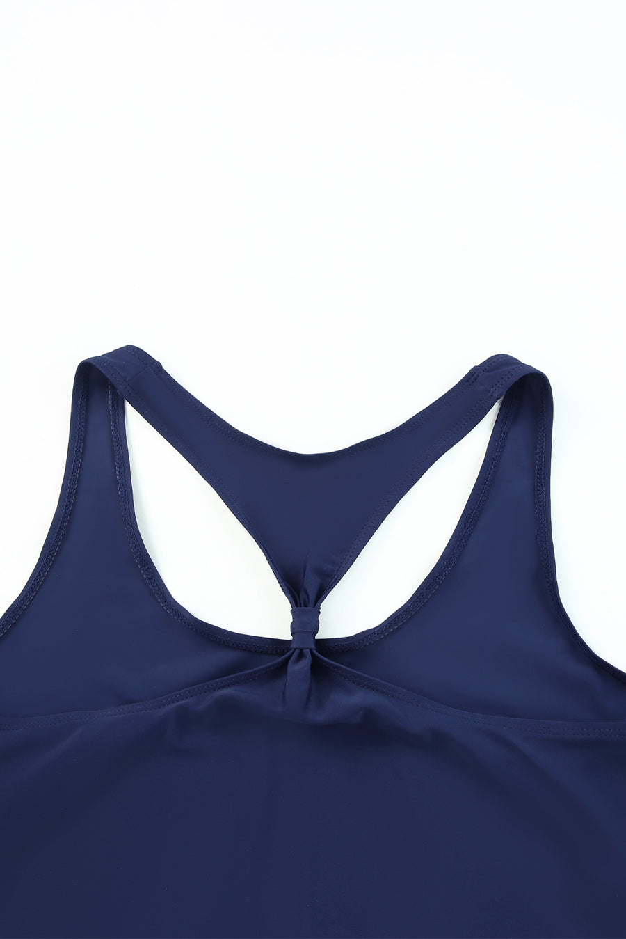 Dark Blue 3pcs Beach Sporty Racerback Tankini Swimsuit- Free Shipping