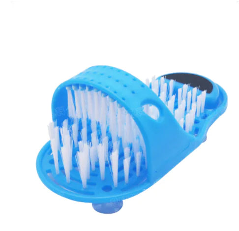 Plastic Bath Shower Feet Massage Slippers Bath Shoes Brush