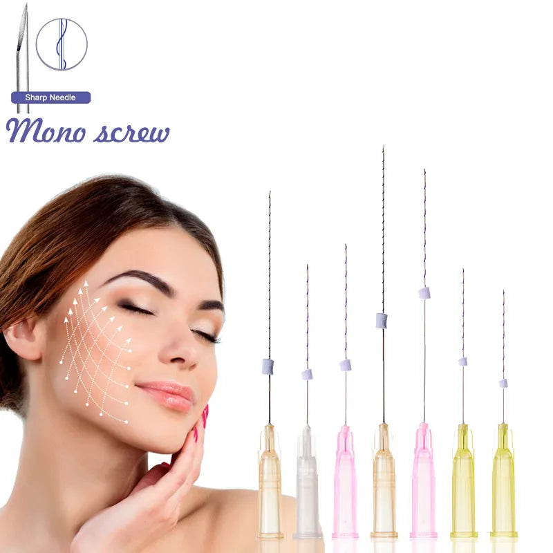 Wholesale Price Mono Screw Thread PDO PCL PLLA Thread 26G 27G 29G 30G Screw Thread for Lip Contour