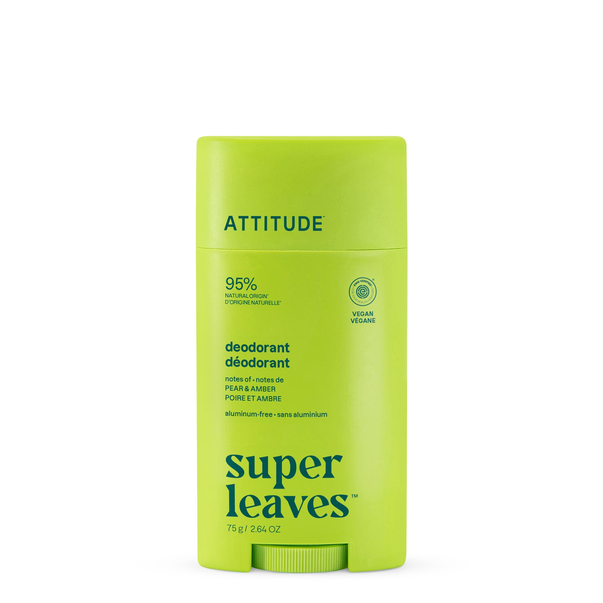 Attitude - Deodorant - Pear & Amber (75g 6)