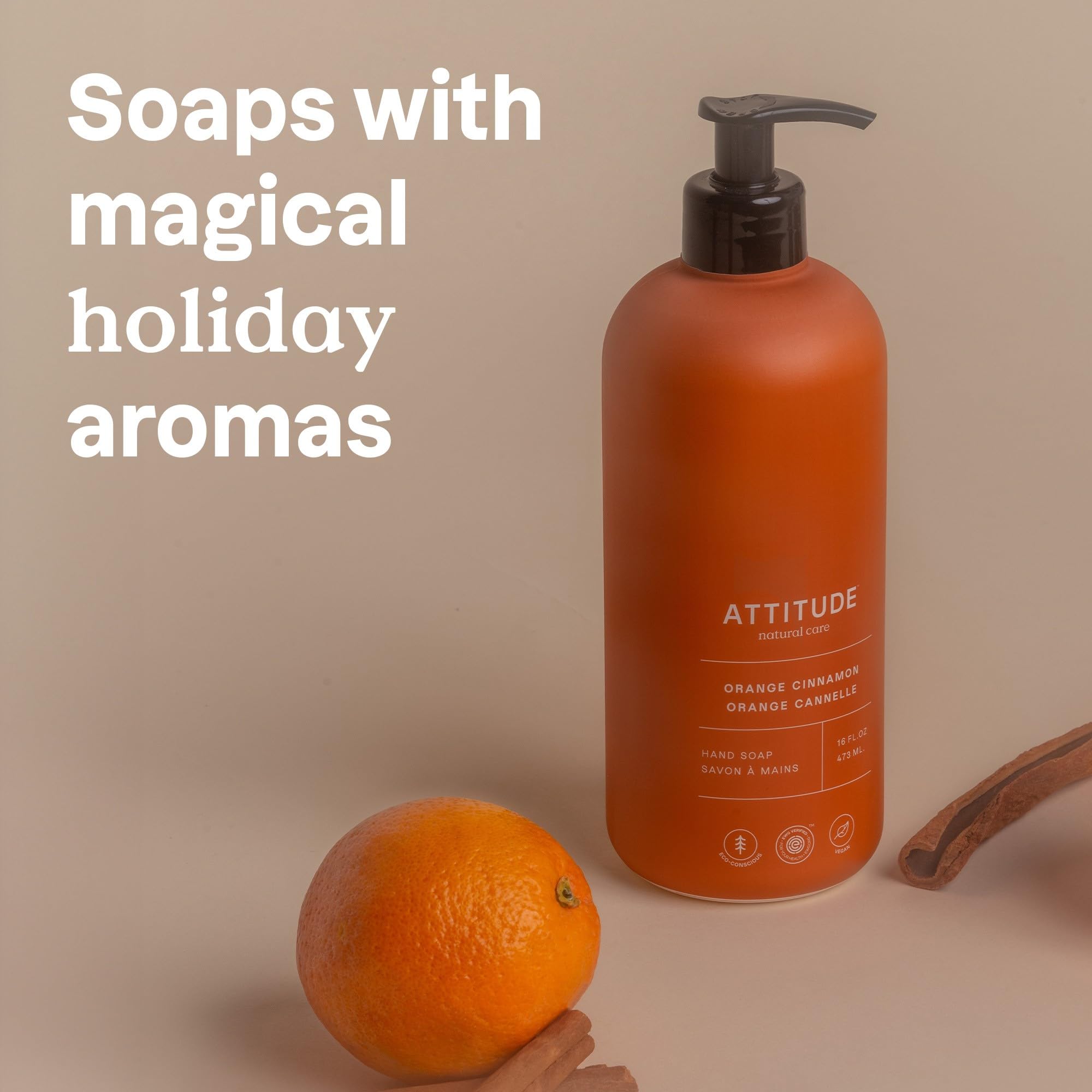 Attitude - Hand Soap - Orange Cinnamon (473ml 6)