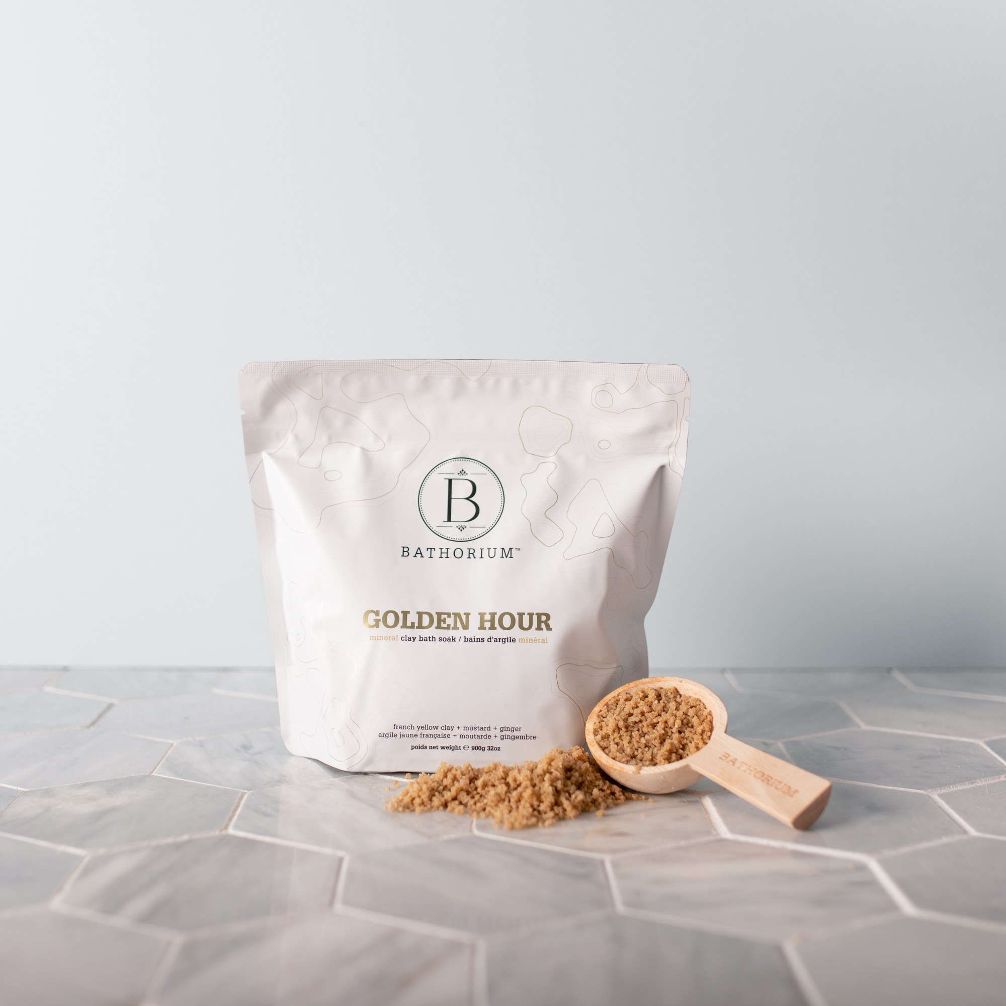 Wholesale Golden Hour Clay Mineral Soak – French Sea Salt & Essential Oil Bath Soak