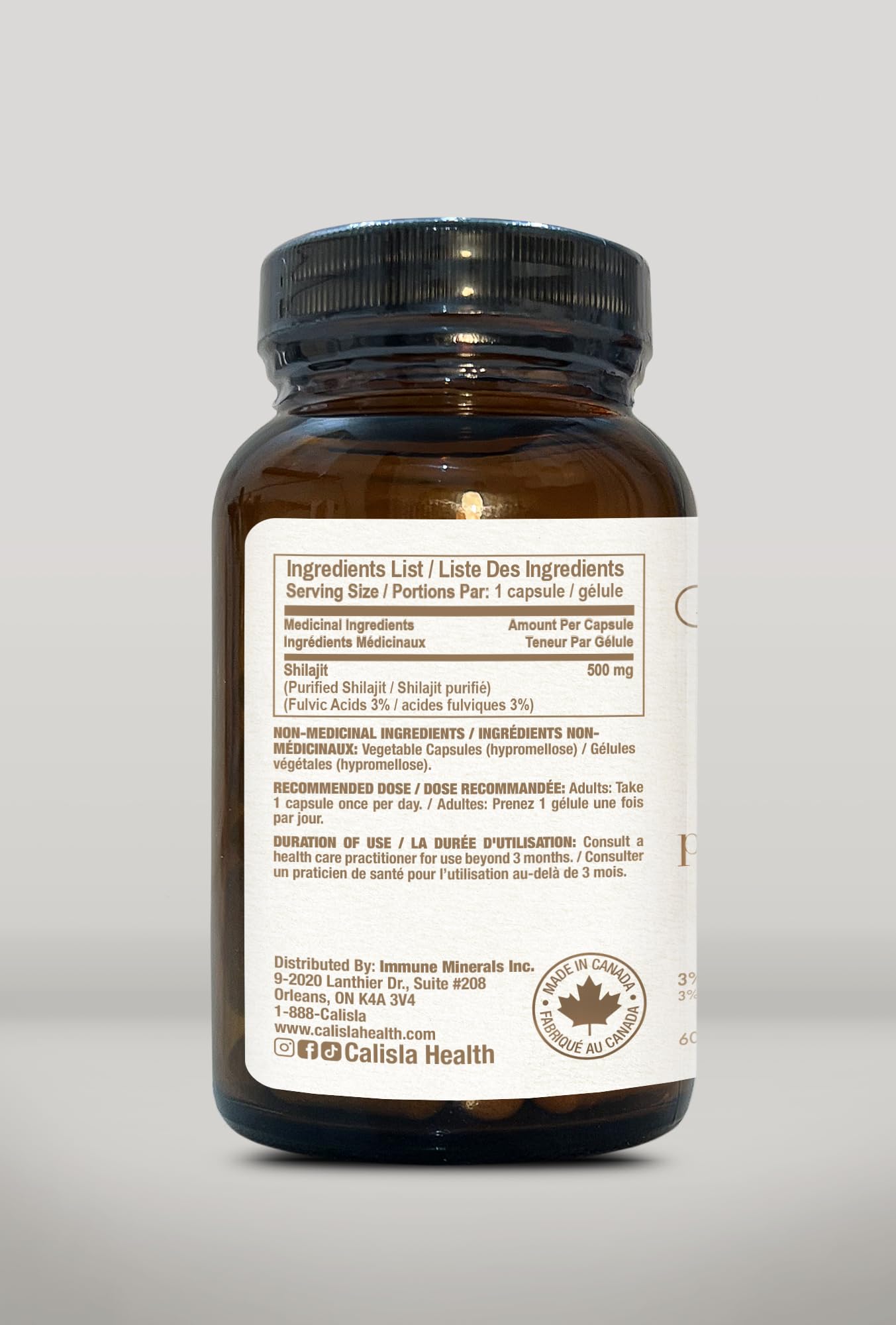 Calisla - Shilajit Capsules (60caps 6)