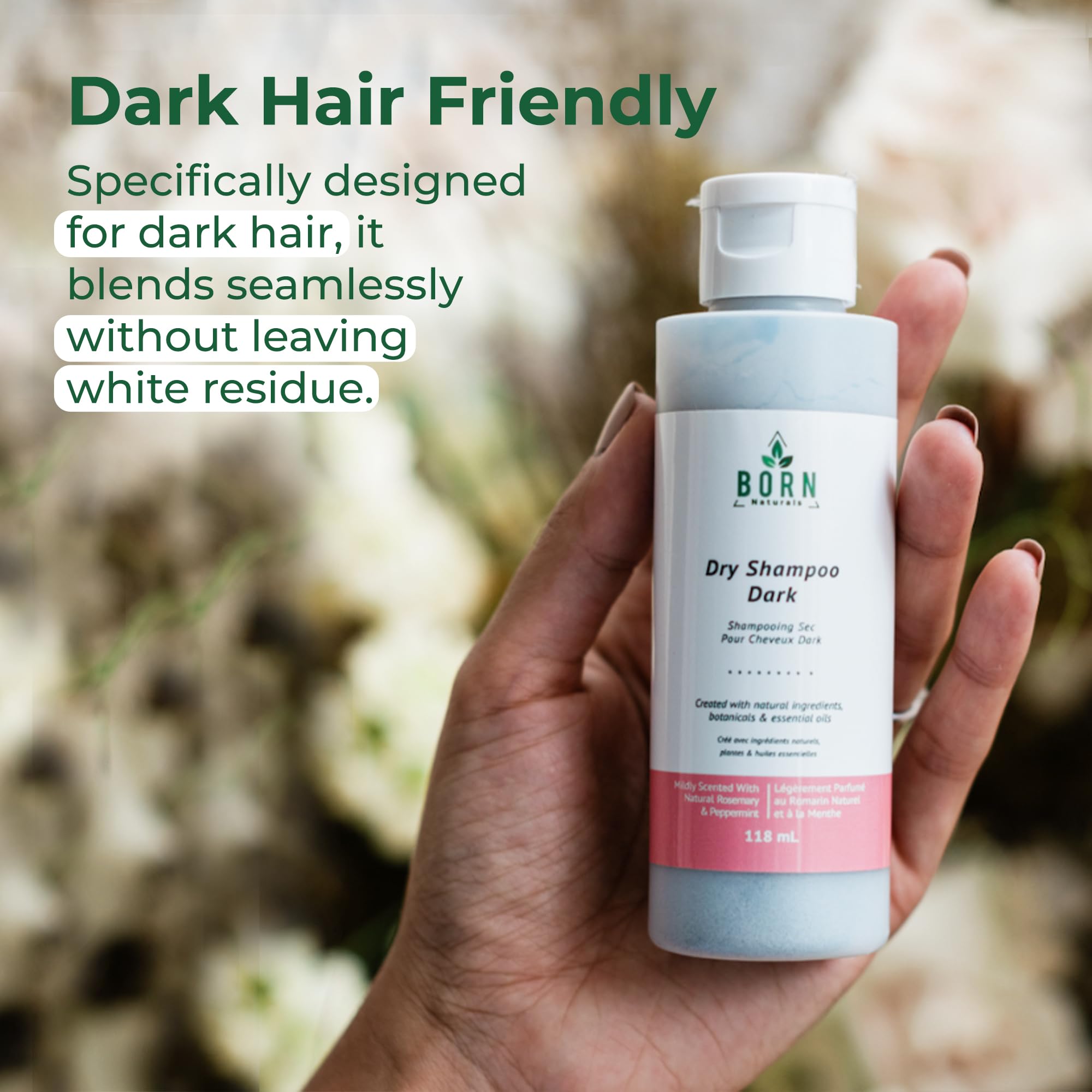 BORN Naturals - Dry Shampoo - Dark (118ml 12)