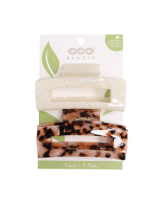BANDED - Wooded Path Lg Claw Clips (3 x 2pk 3)