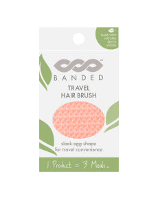 BANDED - Beech Wood Travel Brush (3 x 1ea 3)