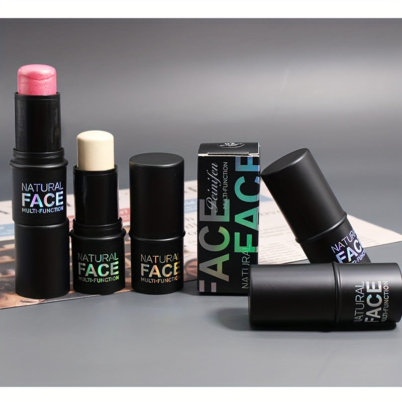 Natural Face Multi-Function Blush Stick, Creamy Texture, Long-Lasting, Easy Blend, 5 Shades Available, Portable Makeup For Cheeks & Lips