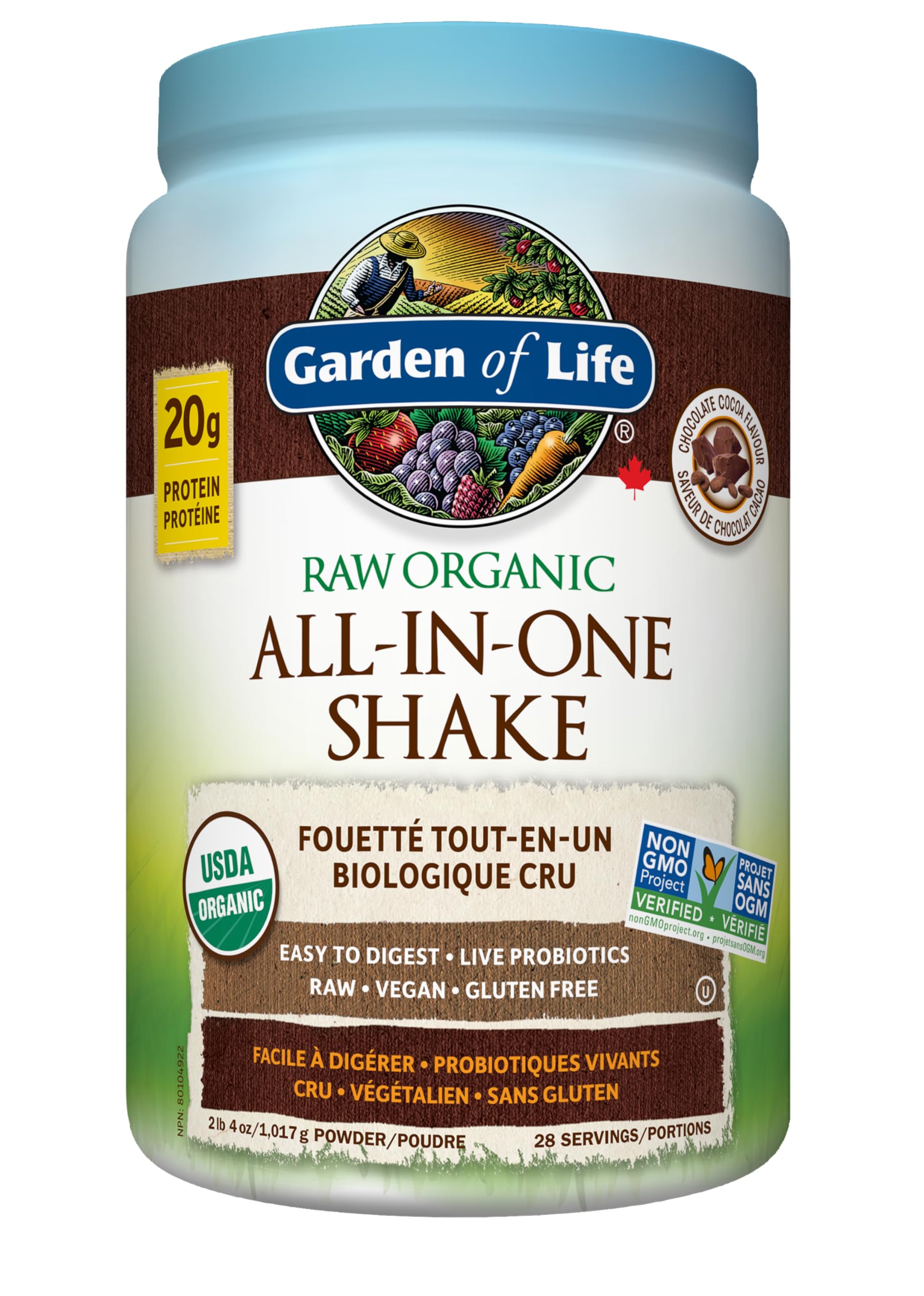 Garden of Life - Raw Organic Protein - Chocolate (664g 6)