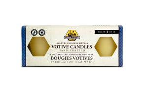 Dutchman's Gold Inc. - Beeswax Candles, Votive (3pk 6)