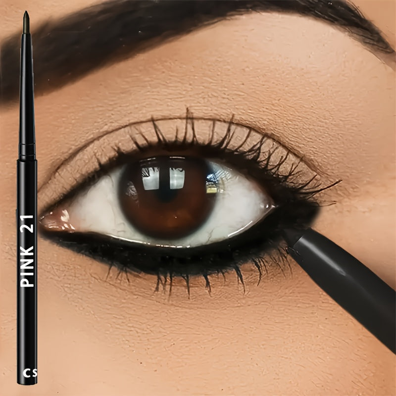 Waterproof & Sweat-Proof Black Eyeliner Pencil - Long-Lasting, Smudge-Proof For Bold Eye Makeup, Perfect Gift Idea