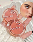 4-color Blush Palette Rouge Monochrome Blush Expanded Color Highlight Contouring And Brightening Lasting Autumn And Winter Style To Create A Three-dimensional Fog Makeup Finish Contain Plant Squalane